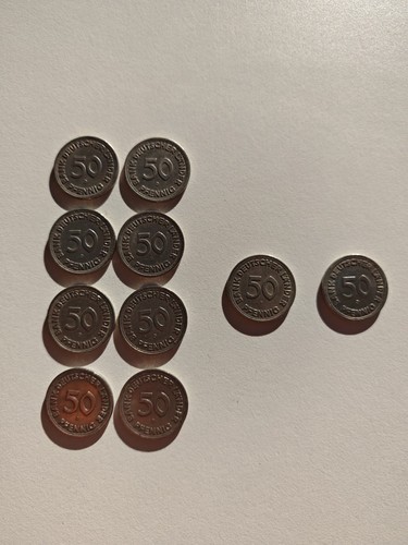 10x pfennig 1949 bank - 10x, 50