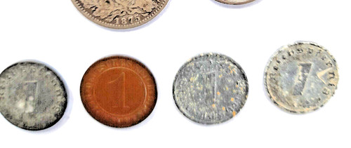 4x1 pfennig münzen deutsches - 4x1, pfennig-münzen