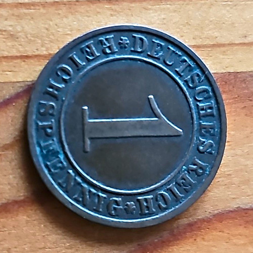 Deutsches reich pfennig - deutsches, 1