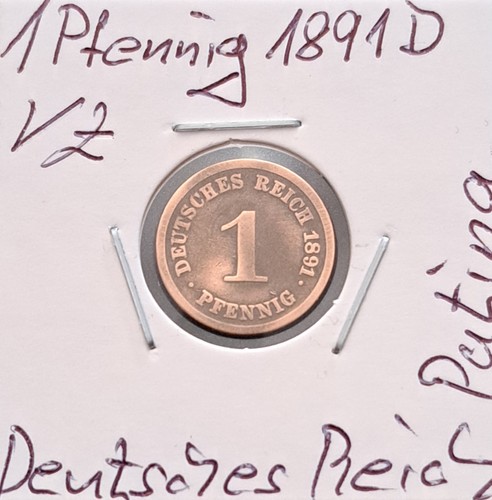 Pfennig 1891 deutches - 1,