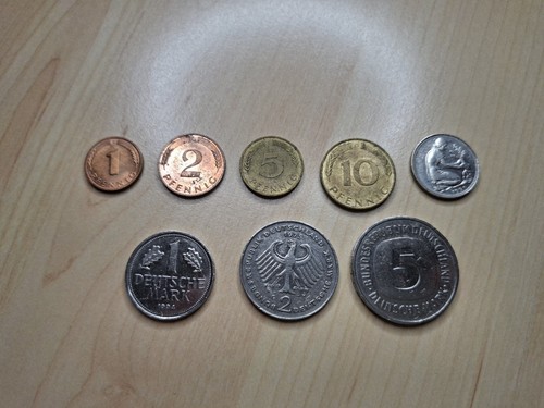 Set münzen pfennig bis 5 - dm,