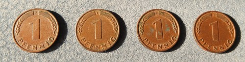 Stück pfennig münzen - stück,