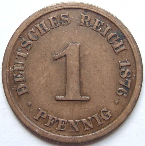 Pfennig 1876 deutsches - pfennig,