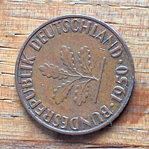 Brd pfennig 1950 münze - g,