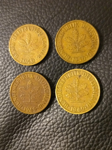 Brd pfennig 1949 d - 10,