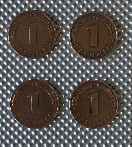 Brd pfennig 1948 - 4x,