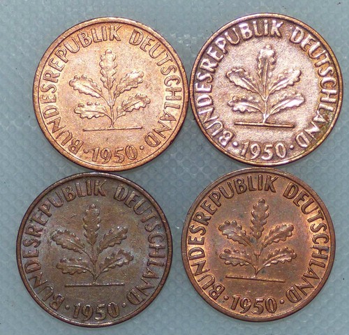 Pfennig 1950 g j - 1, d