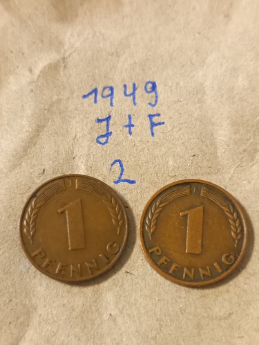 Pfennig brd 1949 j bank - 1949,