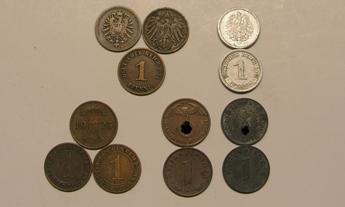 1pf pfennig 1874 1945 - pfennig, 1874-1945
