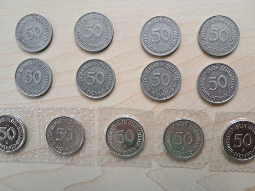 Pfennig brd 1950 2001 - 50, "brd"