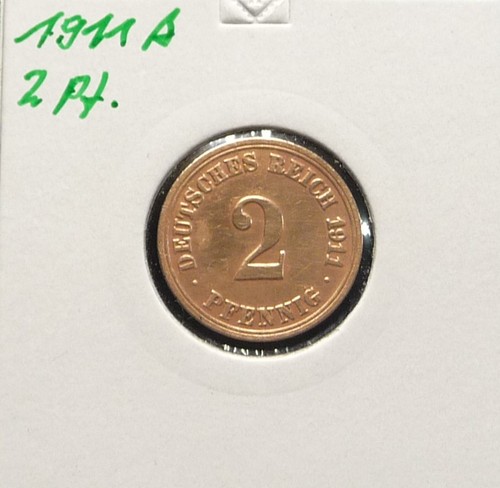 Pfennig 1911 und 1912 a - 1911,
