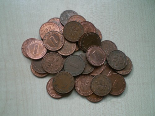 Pfennig münzen aus - pfennig,