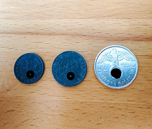 Deutschland 1938 münzlot - deutschland, 3x