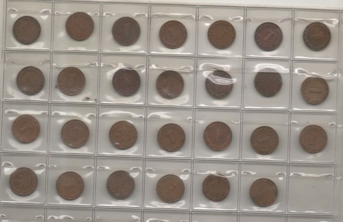 Stück ein pfennig bank - stück,