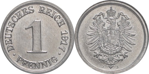 Pfennig 1917 300 stgl - j., stgl.