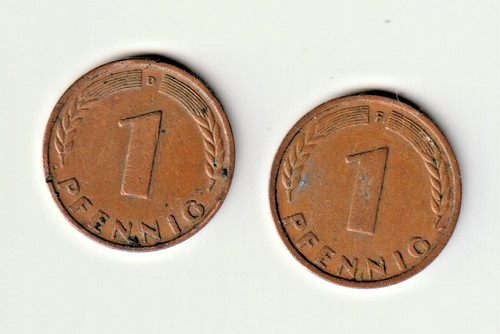Pfennig 1949 f bank - f,,