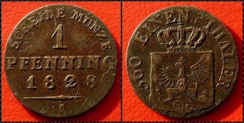 Preußen pfennig 1828 a - -,