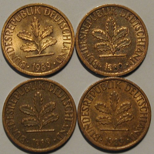 Pfennig 1989 g j - f,