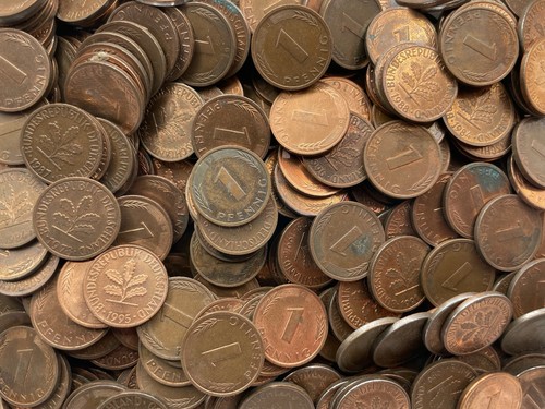 Brd pfennig münzen - 1, sammlung