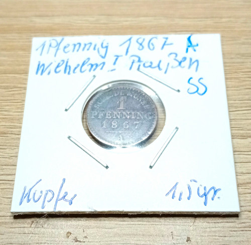 Pfennig 1867 wilhelm - 1867, a