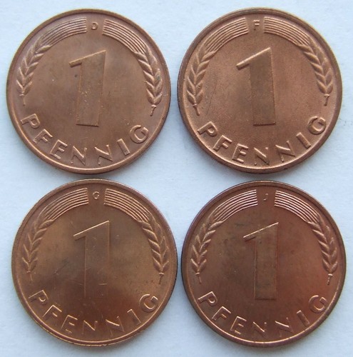 Pfennig 1950 satz g - 1, f