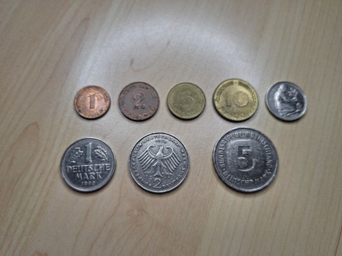 Set münzen pfennig - 1, bis