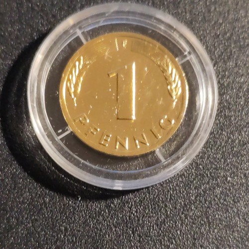 Pfennig vergoldet - 1,