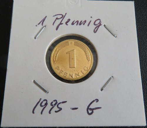 Pfennig 1995 vergoldet - (, g