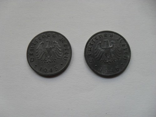 Reichspfennig 1945 und - reichspfennig,