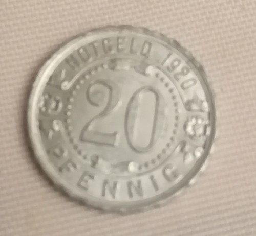 Pfennig notmünze - 20,