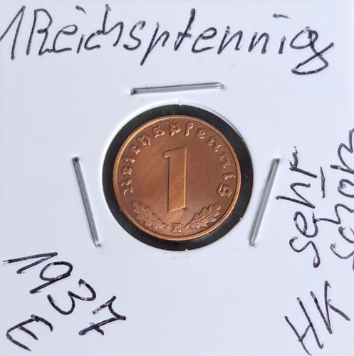 Reichspfennig 1937 mit - 1937, e